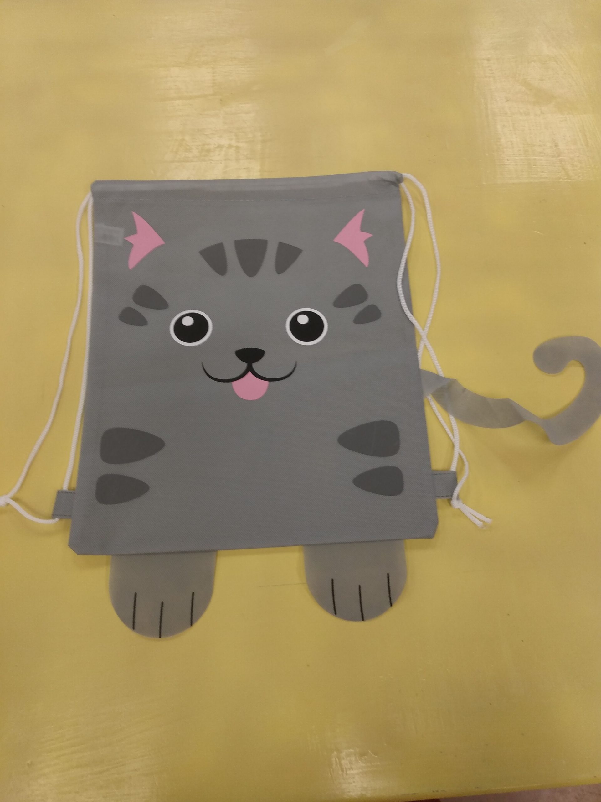 Grey Cat with Stripes Empty