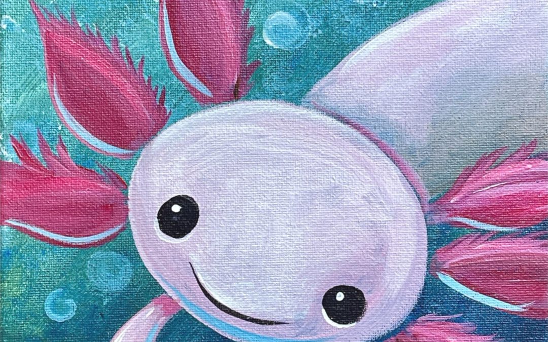 Axolotl Canvas — Kids’ Spring Break Camp — $28 (Ages 7 and up)