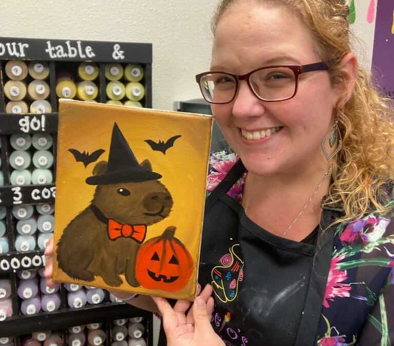 “Capy-boo-ra” Canvas — Kids’ Night Out — $40 per child ($15 Deposit)
