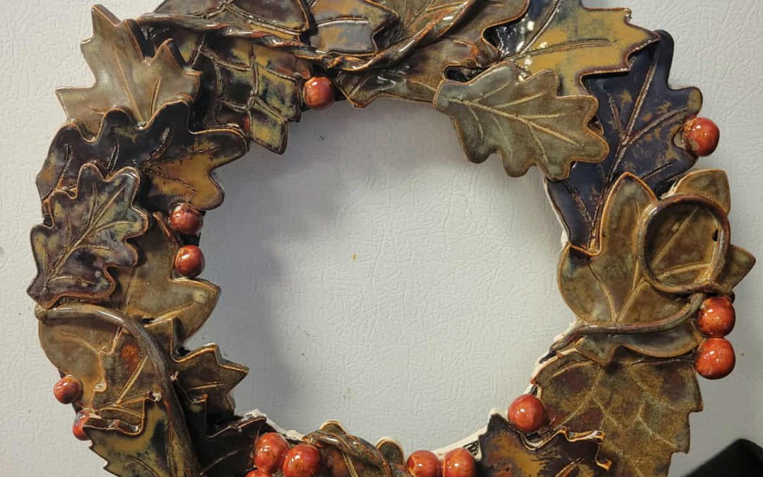 Harvest Leaf Wreath — $15 Deposit ($45 Experience)