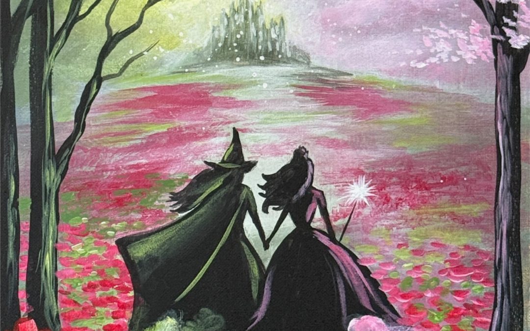 “Wayward Witches” Canvas Class — Wines and Designs — $42 ($12 Deposit)