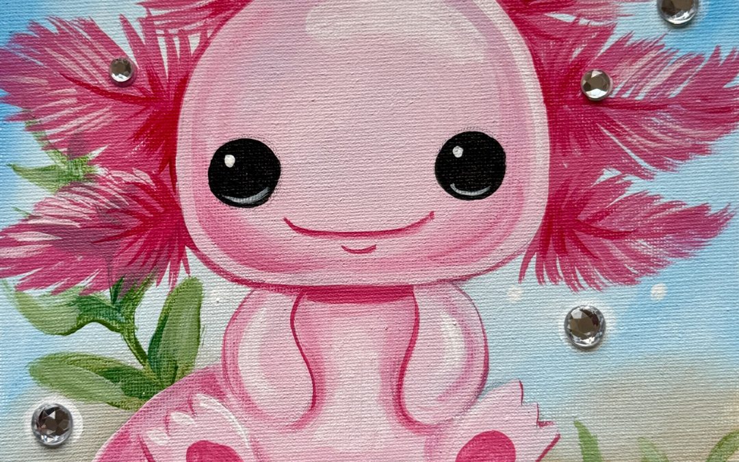 Baby Axolotl Canvas — Kids’ Night Out — $40 per child ($15 Deposit)