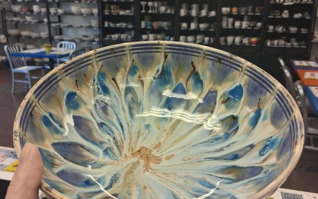 Pottery and Peacocks  — Stoneware Bowls — Wines and Designs –$13 Event Fee