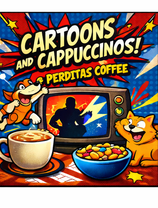 Cartoons & Cappuccinos @ Perdita’s Coffee ($35)